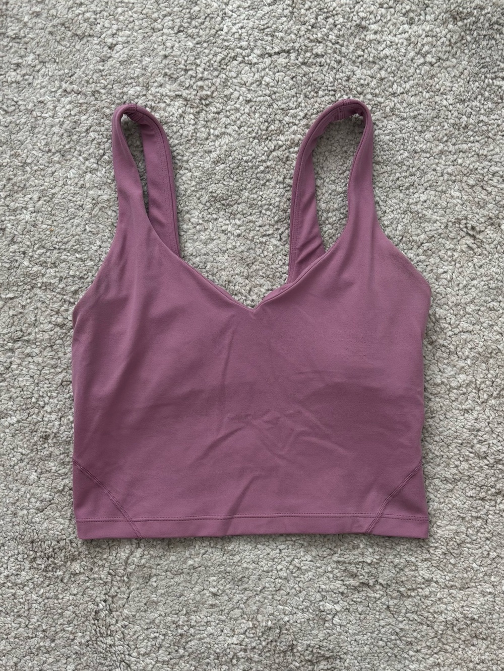 lululemon align tank | Mauve V-Neck Crop Sports Bra